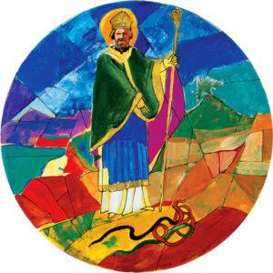 St Patrick, the patron saint of the Cathedral