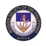 Emblem of the Mission Society of the Philippines with a lion and sun motif.
