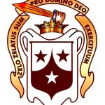 Bunbury Catholic Diocese crest with shield, crown, and Latin motto.