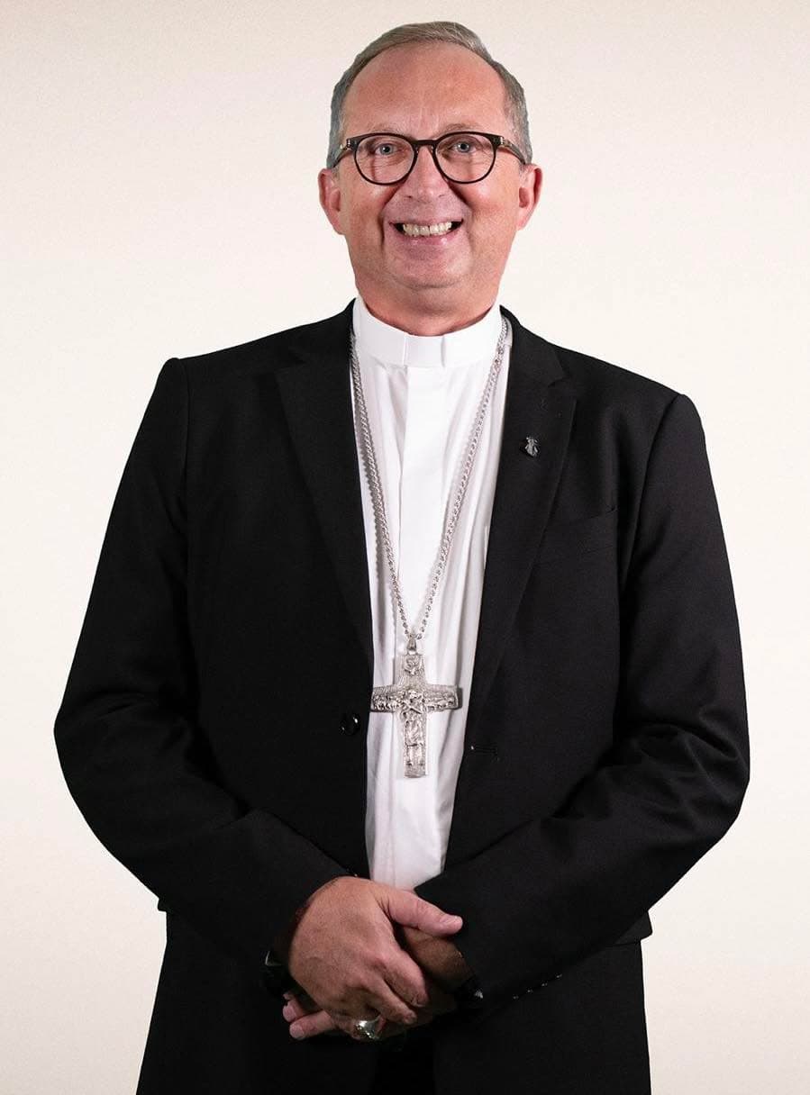 Bishop in formal attire at Bunbury Catholic Diocese.