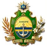 Bunbury Catholic Diocese emblem with anchor and floral details.